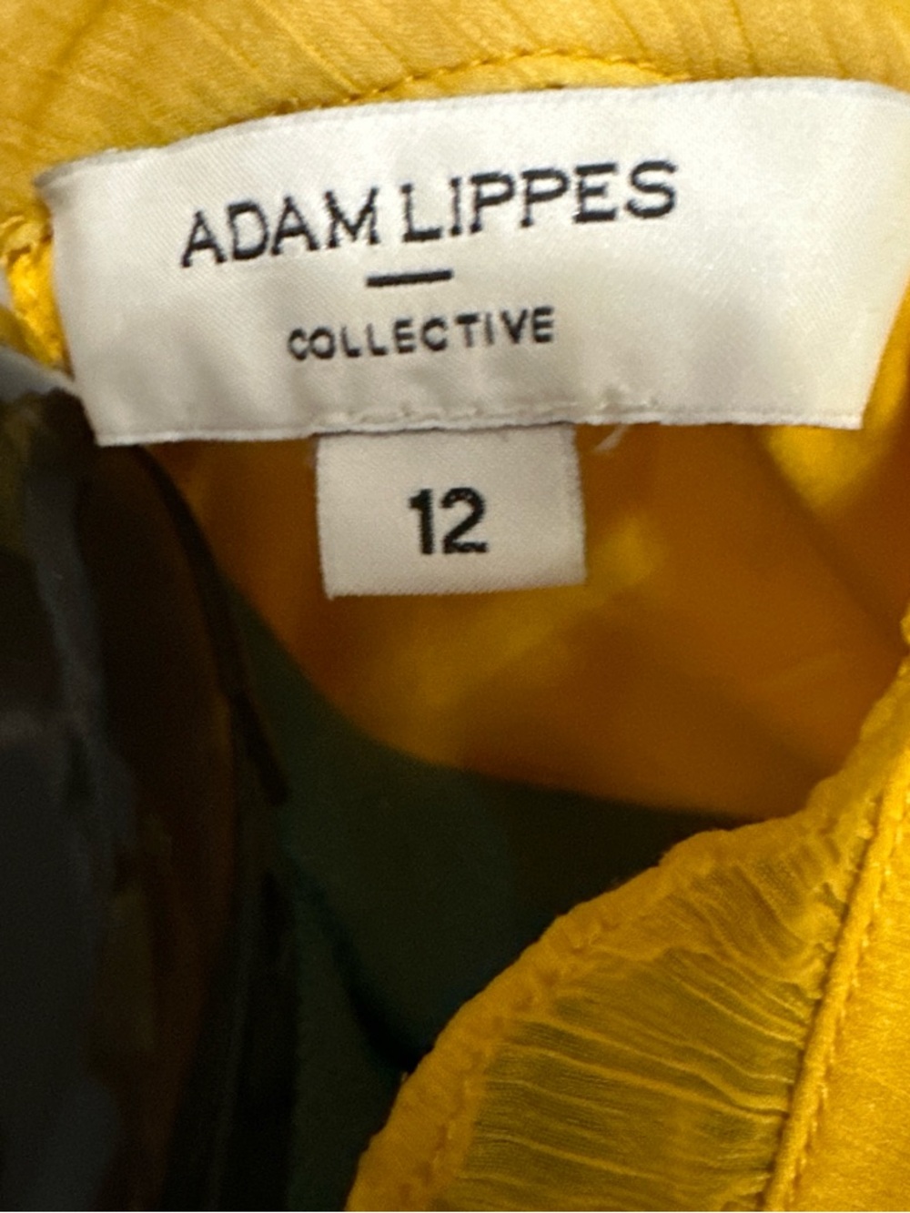 Adam Lippes Vibrant Yellow Ruffle Dress - Picture 4 of 5